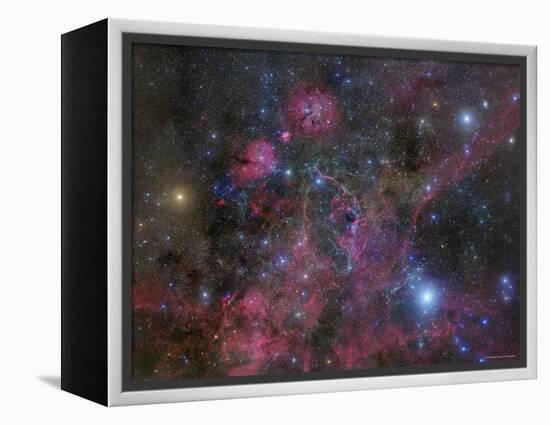 The Vela Supernova Remnant-Stocktrek Images-Framed Premier Image Canvas