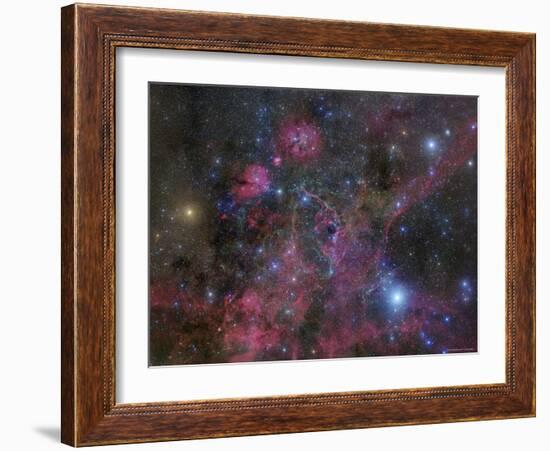 The Vela Supernova Remnant-Stocktrek Images-Framed Photographic Print