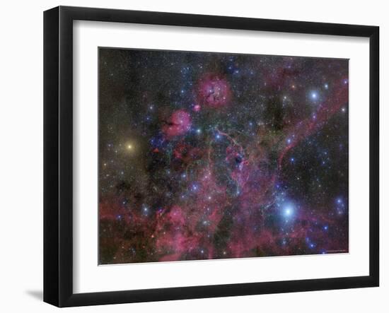 The Vela Supernova Remnant-Stocktrek Images-Framed Photographic Print