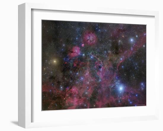 The Vela Supernova Remnant-Stocktrek Images-Framed Photographic Print