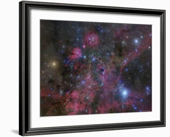 The Vela Supernova Remnant-Stocktrek Images-Framed Photographic Print