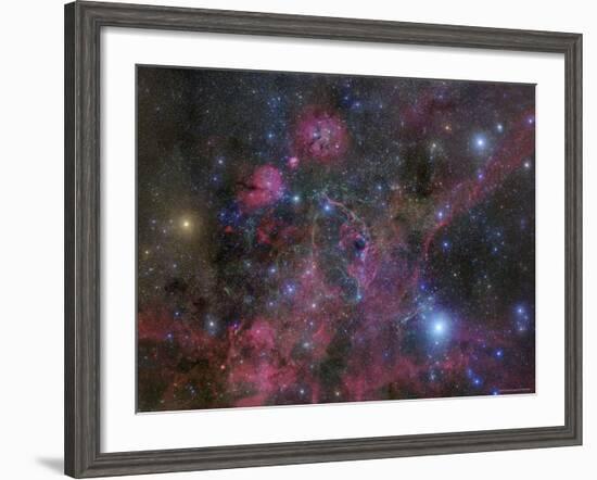 The Vela Supernova Remnant-Stocktrek Images-Framed Photographic Print