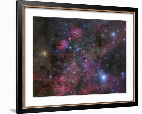 The Vela Supernova Remnant-Stocktrek Images-Framed Photographic Print