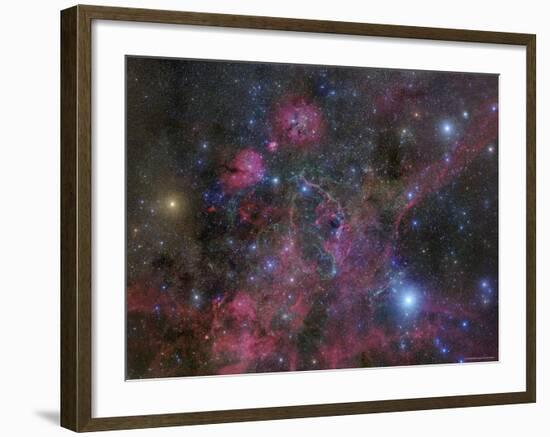 The Vela Supernova Remnant-Stocktrek Images-Framed Photographic Print