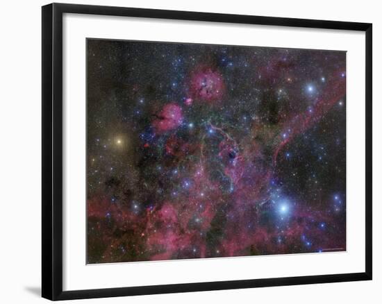 The Vela Supernova Remnant-Stocktrek Images-Framed Photographic Print