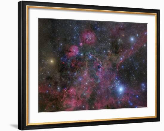 The Vela Supernova Remnant-Stocktrek Images-Framed Photographic Print