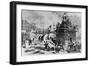 The Vendome Column Just after its Fall-Auguste Andre Lancon-Framed Giclee Print