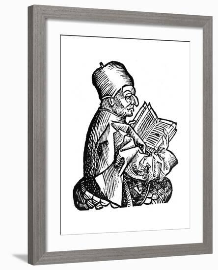 The Venerable Bede (C673-73), Anglo-Saxon Theologian, Scholar and Historian, 1493-null-Framed Giclee Print