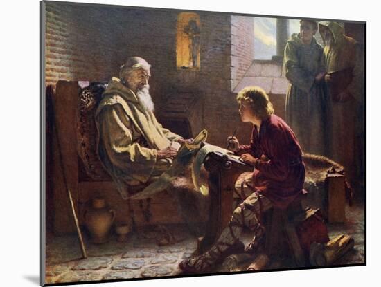 The Venerable Bede Translating the Last Chapter of St John, 1926-James Doyle Penrose-Mounted Giclee Print