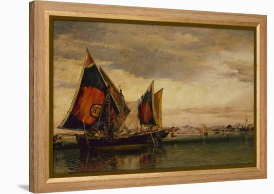 The Venetian Lagoon with Fishing Boats, 1861-Edward William Cooke-Framed Premier Image Canvas