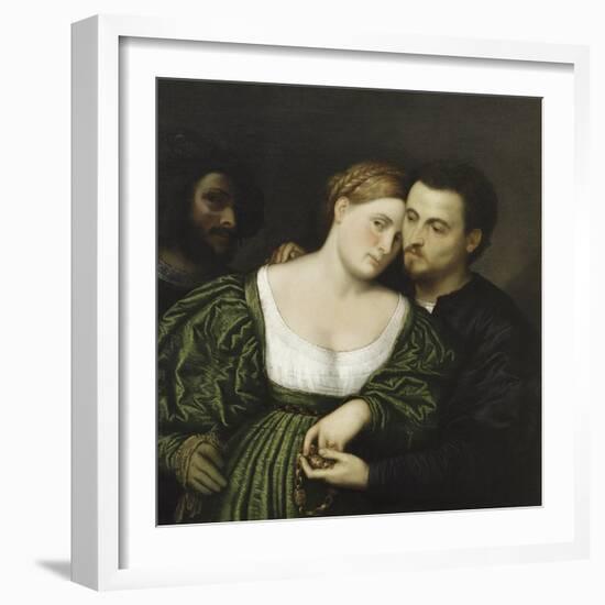 The Venetian Lovers-Paris Bordone-Framed Giclee Print