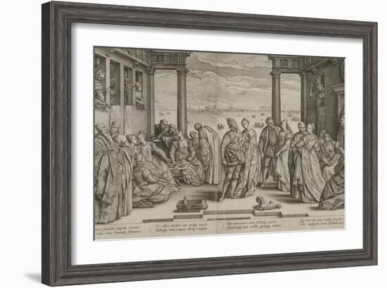 The Venetian Wedding, 1584-Hendrik Goltzius-Framed Giclee Print