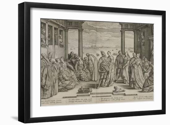 The Venetian Wedding, 1584-Hendrik Goltzius-Framed Giclee Print