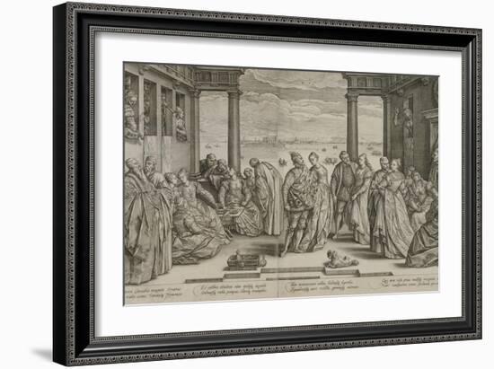 The Venetian Wedding, 1584-Hendrik Goltzius-Framed Giclee Print