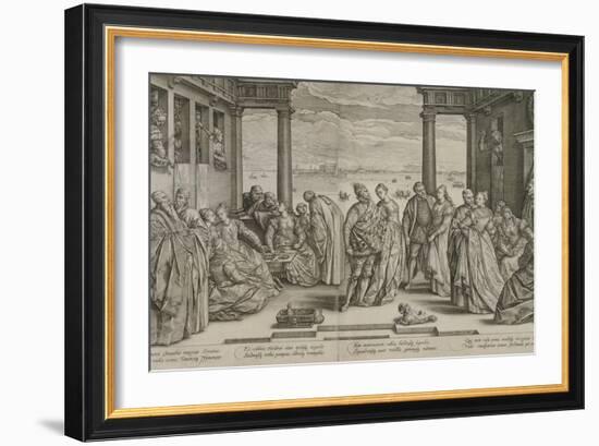 The Venetian Wedding, 1584-Hendrik Goltzius-Framed Giclee Print