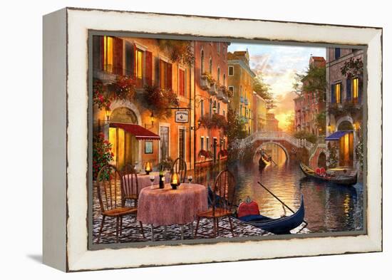 The Venitian Sunset-Dominic Davison-Framed Stretched Canvas