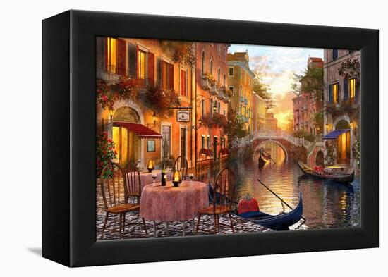 The Venitian Sunset-Dominic Davison-Framed Stretched Canvas