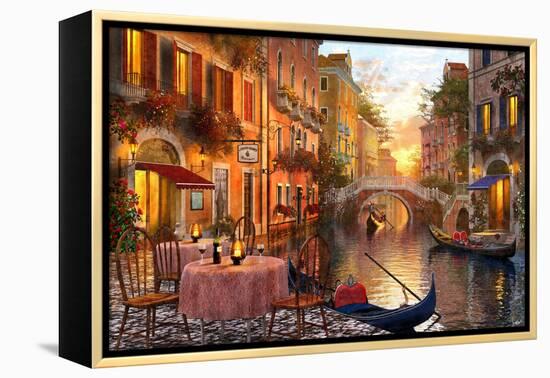 The Venitian Sunset-Dominic Davison-Framed Stretched Canvas