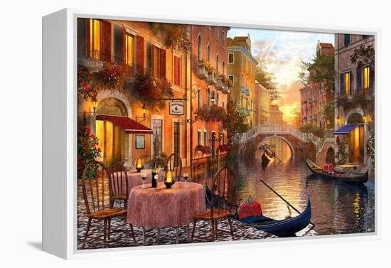 The Venitian Sunset-Dominic Davison-Framed Stretched Canvas