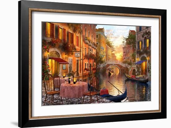 The Venitian Sunset-Dominic Davison-Framed Art Print