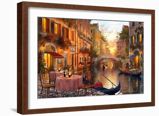 The Venitian Sunset-Dominic Davison-Framed Art Print