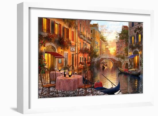 The Venitian Sunset-Dominic Davison-Framed Art Print