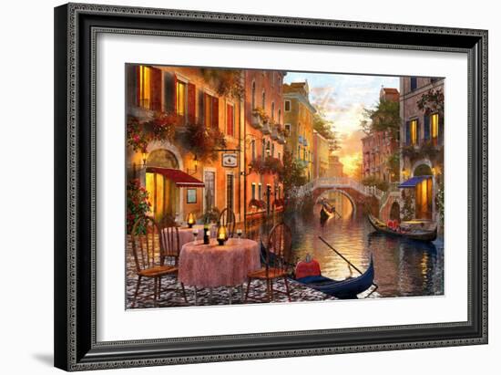 The Venitian Sunset-Dominic Davison-Framed Art Print