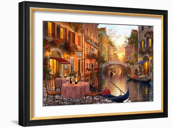 The Venitian Sunset-Dominic Davison-Framed Art Print