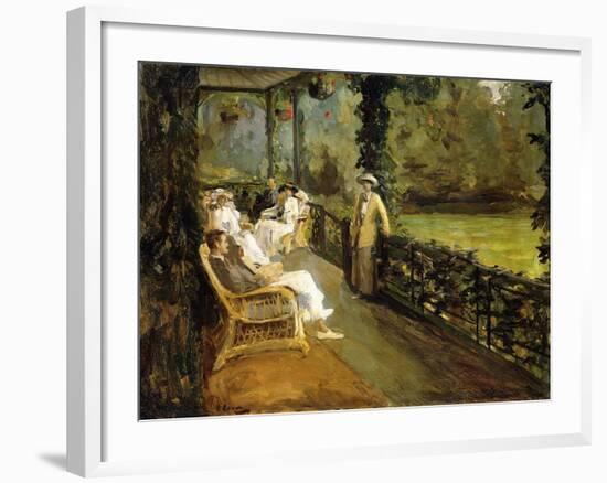 The Veranda, 1912-Sir John Lavery-Framed Giclee Print