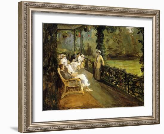 The Veranda, 1912-Sir John Lavery-Framed Giclee Print