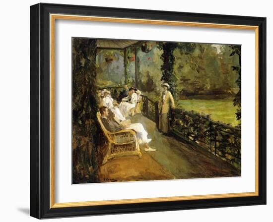 The Veranda, 1912-Sir John Lavery-Framed Giclee Print