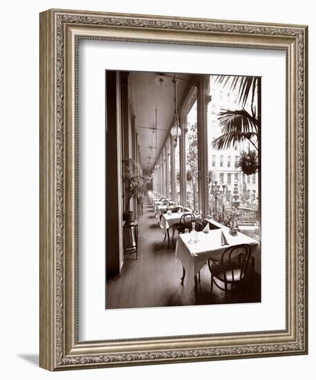 The Veranda at the Park Avenue Hotel, 1901 or 1902-Byron Company-Framed Giclee Print