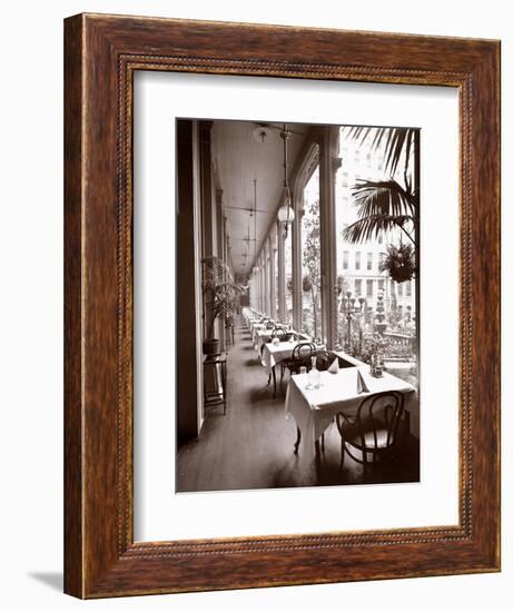 The Veranda at the Park Avenue Hotel, 1901 or 1902-Byron Company-Framed Giclee Print