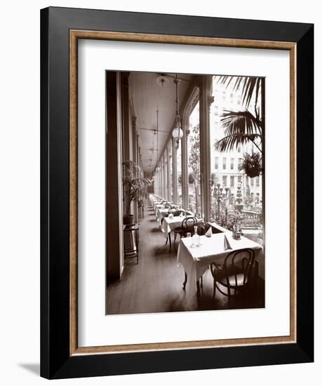 The Veranda at the Park Avenue Hotel, 1901 or 1902-Byron Company-Framed Giclee Print