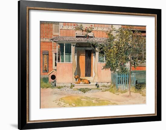 The Veranda-Carl Larsson-Framed Art Print