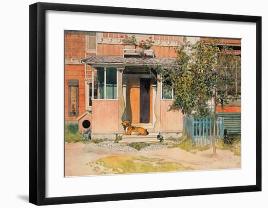 The Veranda-Carl Larsson-Framed Art Print