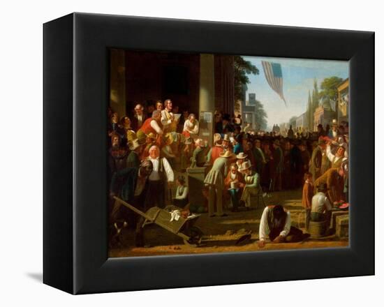 The Verdict of the People, 1854–55-George Caleb Bingham-Framed Premier Image Canvas