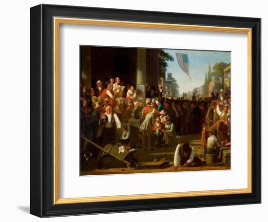 The Verdict of the People, 1854–55-George Caleb Bingham-Framed Giclee Print