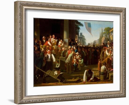 The Verdict of the People, 1854–55-George Caleb Bingham-Framed Giclee Print