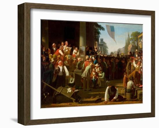 The Verdict of the People, 1854–55-George Caleb Bingham-Framed Giclee Print