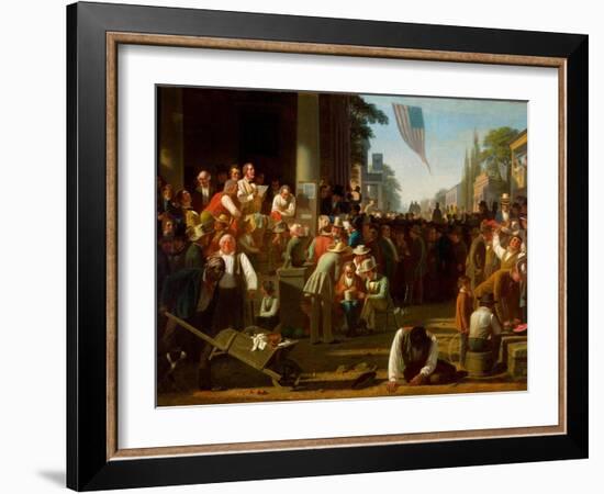 The Verdict of the People, 1854–55-George Caleb Bingham-Framed Giclee Print