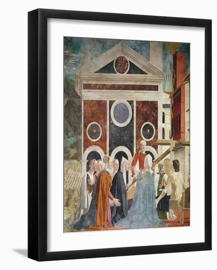 The Verification of the True Cross, c.1452-59-Piero della Francesca-Framed Giclee Print