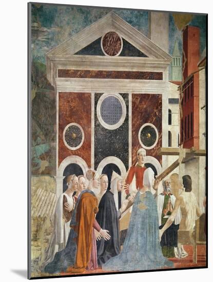 The Verification of the True Cross, c.1452-59-Piero della Francesca-Mounted Giclee Print