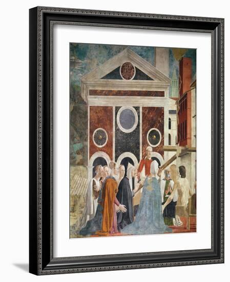 The Verification of the True Cross, c.1452-59-Piero della Francesca-Framed Giclee Print