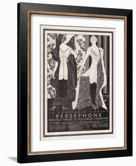 The Veritable Corset Persephone Renders the Sveltest Parisiennes Even Svelter-Maxmillian Fischer-Framed Photographic Print