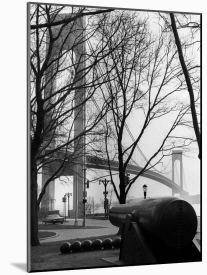 The Verrazano-Narrows Bridge, New York, 1966-null-Mounted Photo