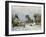 The Versailles Road at Louveciennes, 1869-Camille Pissarro-Framed Giclee Print