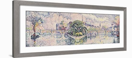 The Vert Galant Garden; Le Jardin Du Vert Galant, c.1928-Paul Signac-Framed Giclee Print