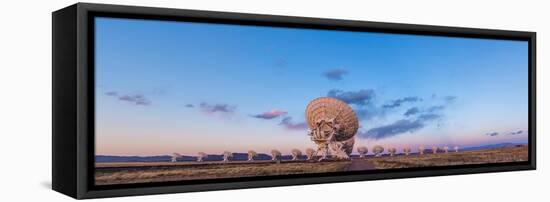 The Very Large Array Radio Telescope in New Mexico at Sunset-null-Framed Premier Image Canvas