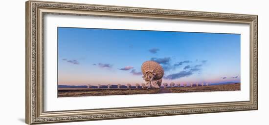 The Very Large Array Radio Telescope in New Mexico at Sunset-null-Framed Photographic Print